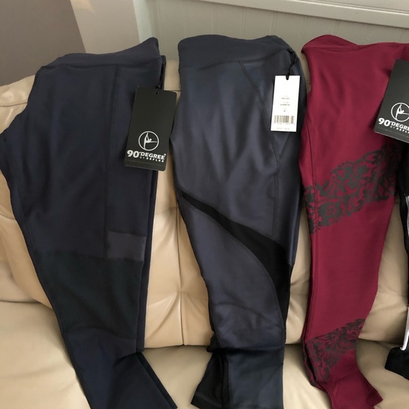 6 BNWT pairs of 90 degree leggings-size medium - Picture 2 of 6